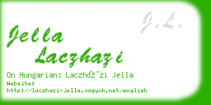 jella laczhazi business card